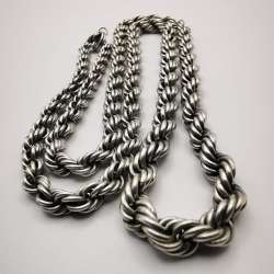 Vintage Statement Mens Womens 925 Sterling Silver Jewelry Chain 58,6 g