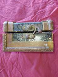 Vintage Chinese Hand Carved Camphor Wood Jewelry Women Luxury 11cm *7cm*6cm