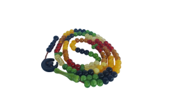 Vintage Women Islamic Rosary Beads Colored Handmade Long Religion Praying Gift