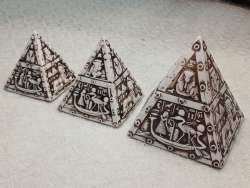 3 Rare Ancient Pyramid - BC Pharaoh's Tomb, Replica of Ancient Egyptian Culture