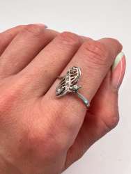Ring Starling Silver 925 size 9.25 Women's Jewelry gifts Very beautifu 1.5 gr