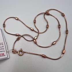 Gilt Sterling Silver 925 Women's Jewelry Chain Necklace Marked w/Tag 4.7 gr