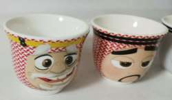 Nestle coffee cups Used with Gulf graphics 3 CUPS Free Shipping