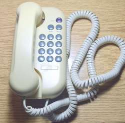 Bell Telephone Northern Telecom Decent Condition Beige Meringue Telephone Corded