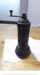 Antique Coffee Grinder Espresso Manual Grinder Fat Ball Dark Copper
