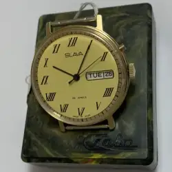 reliable  Soviet mechanical wristwatch of the Slava brand USSR 20th