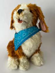 Interactive Pet Dog ( Joy For All ) Freckled Pup Real Feel Hand, Head Movement