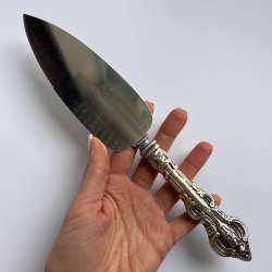 Fine Vintage Collectible Handle Sterling Silver 925 Cake Spatula Stainless Steel