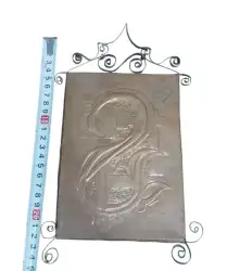 Copper Painting Enamel Vintage Signed Original Framed Art Century Artist Antique