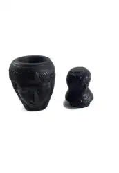 Canopic Egyptian Jars Ancient Jar Antique Organs Storage Statue Stone Handmade