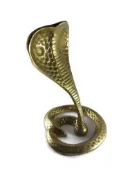 Egyptian Brass Cobra Snake Vintage Pitcher Handle Set Art India Antique Heavy