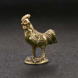 Brass Cock Copper Ornaments Distressed Antique Bronze Ware National Fashion Old