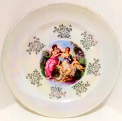 Ventage Original Kahla Made In USSR Porcelain Madonna Design Plate Cute 9.6 in