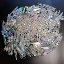 Lot Vintage USSR Pendants Crystal Glass Hanging Ceiling Chandelier Lamp 1.9Kg