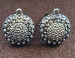 Pair of Antique Silver Earrings Rare Earrings Unique Gift