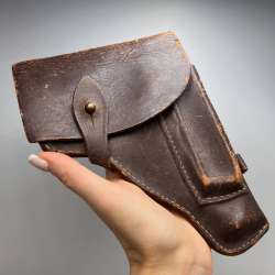 1974 Vintage Military Army Officer Belt Holster for Makarov Pistol Leather