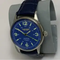 Rare vintage Men's wristwatch Raketa  Aviator blue