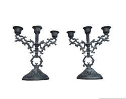 2 Of Brass Vintage Candlestick Candle Holder Set Candlesticks Holders Made Tall