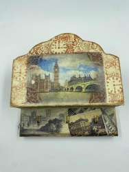 Hanger Book Storage Hook Rack Wall Key Holder Shelf L Eiffel tower Photo 3 Keys