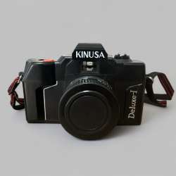 Vintage Kinusa Deluxe-I  Camera 50mm Lens Fixed Focus Viewfinder Plastic Body