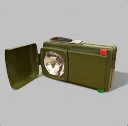 Three Color Military Strobe Hand Flash Light Pocket Protective Cover Army