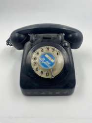 Telephone Vintage Black Home Rotary Desk Phone Bezeq Israel For Decor Only