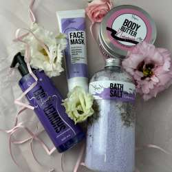 Set Of 4 pc.  Shower gel,Body Butter, Face Mask and  Bath Salt