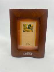 Vintage Wood Picture Frame Retro Free Standing Rear Load Photo Holder Home Decor