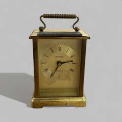 Vintage METAMEC Carriage Clock Quarts Movement Made In England Working