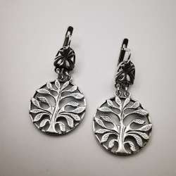 Artwork Vintage Filigree Women's 925 Sterling Silver Earrings Jewelry  8,6 g