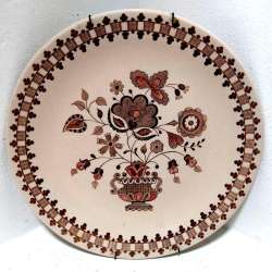 England Johnson Brothers Art Granite Vintage Wall Round Plate Dish Handmade 10