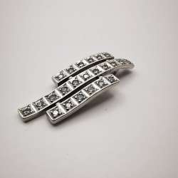 Vintage Fashion Jewelry Women's 925 Sterling Silver Pendant Cubic Zirconia 5,3 g