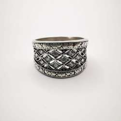 Artwork,Vintage,Chic Women's Ring,925 Sterling Silver,Cetrine Jewelry,Filigree