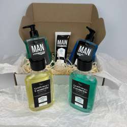 Set Of 5 pc. For man Shower gel,Hair Shampoo,Beard Oil Hand cream and Aftershave