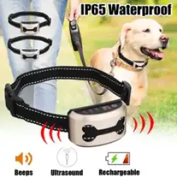 Dog Auto Anti-Bark Collar Rechargeable .Collars Safety Humane Anti Bark Collars