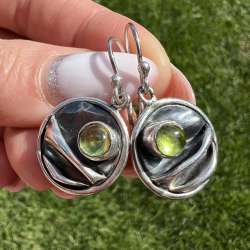 Taxco Dawn Vintage Sterling Silver 925 Women's Jewelry Earrings Hand Made Marked