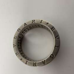 Sterling Silver 925 Used Bvlgari Ring with stones Size 9