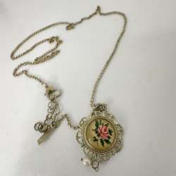 PUNCHAOS Woman Fashion Costume Jewelry Floral silver Pendant Necklace GIFT
