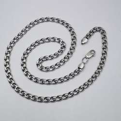 Vintage Beautiful  Jewelry Chain, 925 Sterling Silver, Signed  28.26g