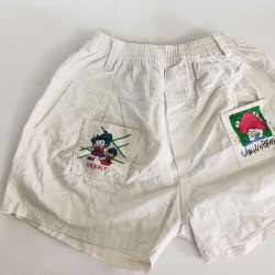 Vintage Boy Kids shorts White Trips Four year Old Teddy Bear