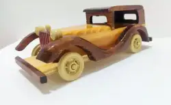 Wooden Classic Car Model Handmade High Quality Wooden Car Table Decor Cute