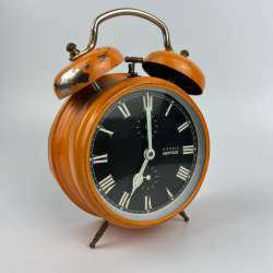 1960's Vintage Kienzle Boutique Mechanical Bell Alarm Clock Germany Working