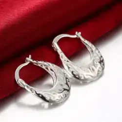 High Quality 925 Sterling Silver Earrings Hollow Women Jewelry Beautiful Gifts