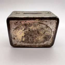 1950 Vintage USSR Savings Bank Wallet Cash Register Brass Copper Cashbox