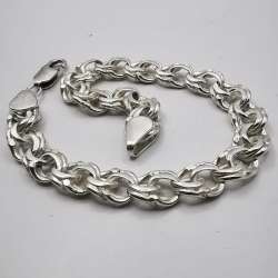 Vintage Beautiful Bracelet Jewelry,925 Sterling Silver,Handmade  26,46g