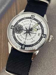 beautifull Molniya Compass Molniya 3602 43 mm ,  22 mm strap, Mechanical