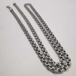 Vintage Beautiful  Jewelry Chain, 925 Sterling Silver, Signed  20.67g