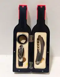 Wine Opener Set Wine Bottle Opener Cork Remover With Bottle Shape Storage Case