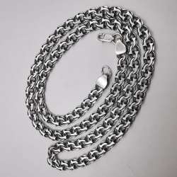 Vintage Beautiful  Jewelry Chain, 925 Sterling Silver, Signed  23.82g