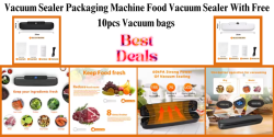 Amazing Vacuum Sealer Packaging Machine Food Vacuum Sealer With Free 10pcs